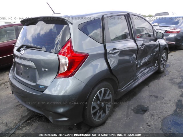 3N1CE2CP8GL392390 - 2016 NISSAN VERSA NOTE S/S PLUS/SV/SL/SR GRAY photo 4