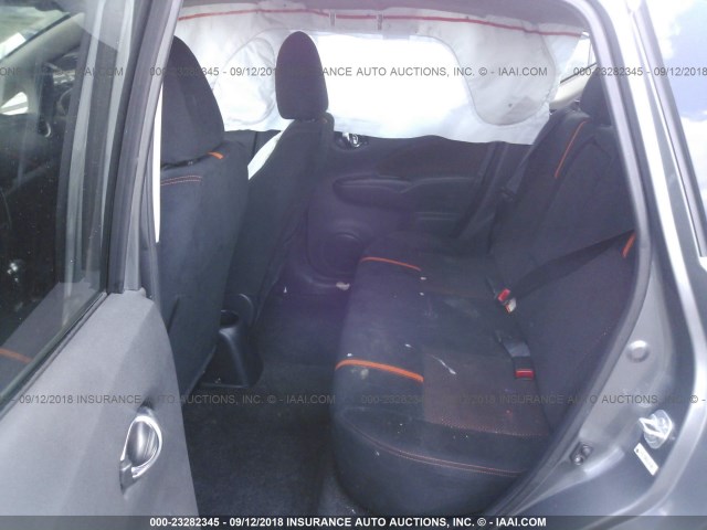 3N1CE2CP8GL392390 - 2016 NISSAN VERSA NOTE S/S PLUS/SV/SL/SR GRAY photo 8