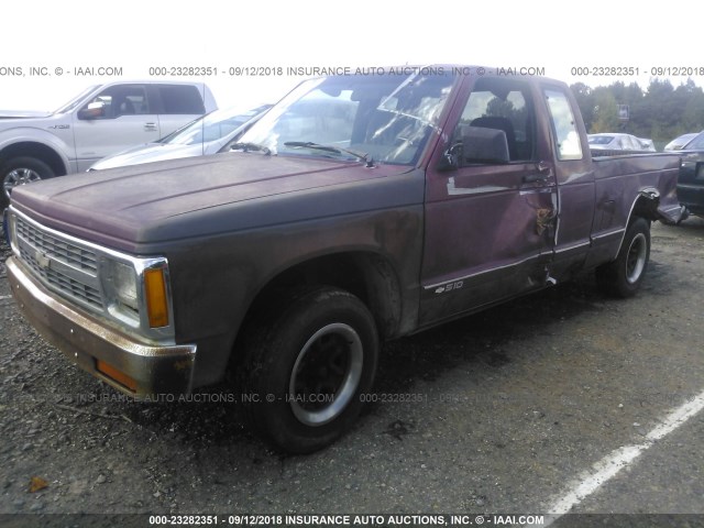 1GCCS19R5N2134562 - 1992 CHEVROLET S TRUCK S10 RED photo 2