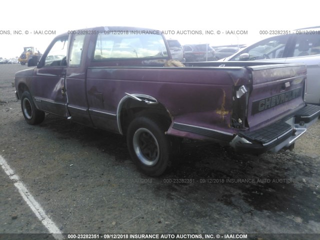1GCCS19R5N2134562 - 1992 CHEVROLET S TRUCK S10 RED photo 3