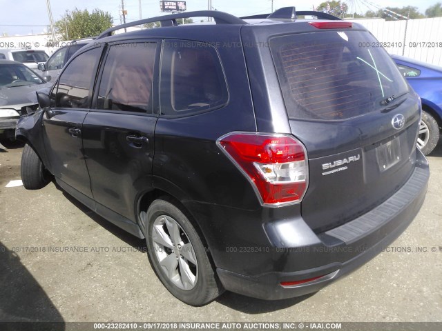 JF2SJABC5GH507699 - 2016 SUBARU FORESTER 2.5I GRAY photo 3