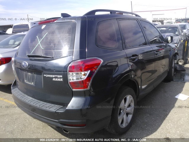 JF2SJABC5GH507699 - 2016 SUBARU FORESTER 2.5I GRAY photo 4