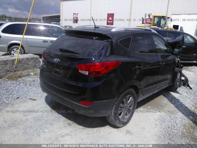 KM8JU3AG3EU822664 - 2014 HYUNDAI Tucson GLS/LIMITED/SE BLACK photo 4