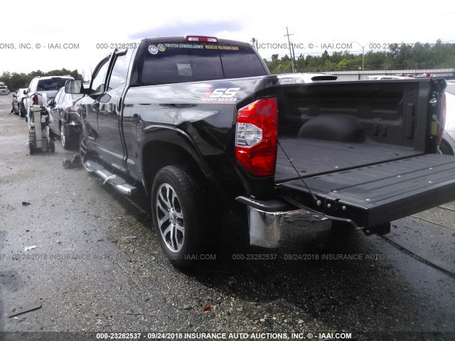 5TFRM5F16HX113494 - 2017 TOYOTA TUNDRA DOUBLE CAB SR/SR5 BLACK photo 3