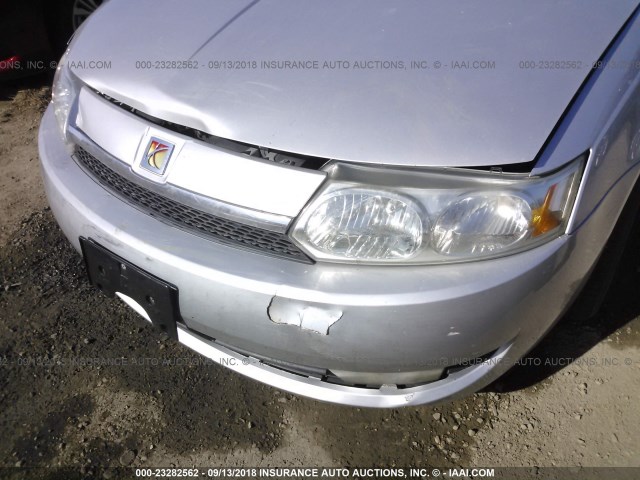 1G8AL52F53Z124222 - 2003 SATURN ION LEVEL 3 SILVER photo 6