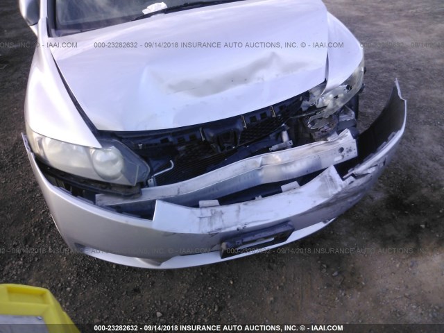2HGFA16999H524065 - 2009 HONDA CIVIC EXL 银色 照片 6