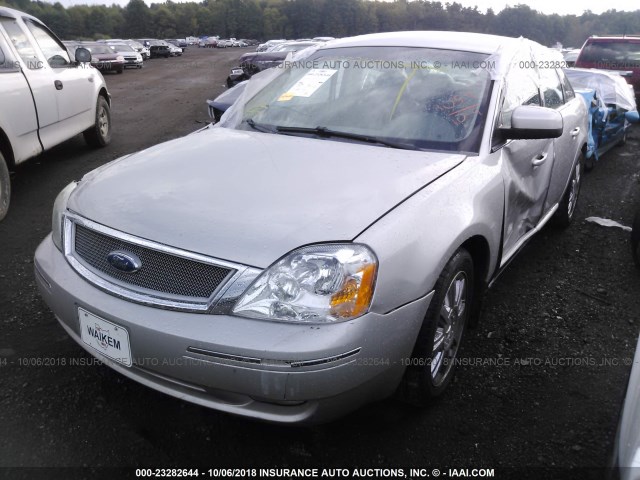 1FAFP24177G103573 - 2007 FORD FIVE HUNDRED SEL SILVER photo 2