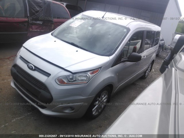 NM0GS9F75E1136205 - 2014 FORD TRANSIT CONNECT XLT SILVER photo 2