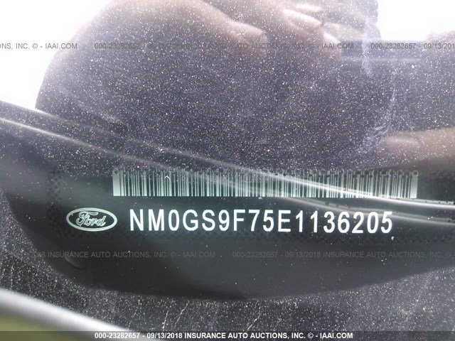 NM0GS9F75E1136205 - 2014 FORD TRANSIT CONNECT XLT SILVER photo 9