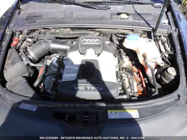 WAUKGAFB2AN081927 - 2010 AUDI A6 PRESTIGE შავი ფოტო 10