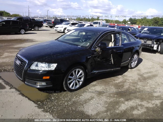 WAUKGAFB2AN081927 - 2010 AUDI A6 PRESTIGE შავი ფოტო 2