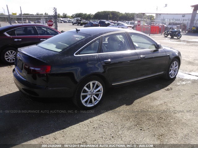 WAUKGAFB2AN081927 - 2010 AUDI A6 PRESTIGE BLACK photo 4