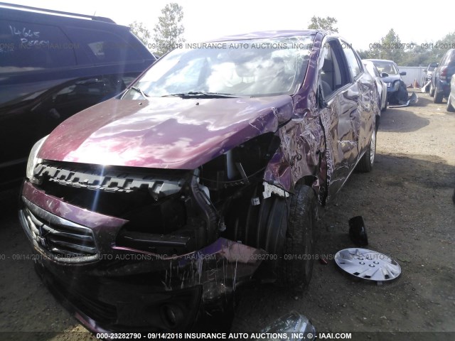 ML32F3FJ8HHF15890 - 2017 MITSUBISHI MIRAGE G4 ES მუქწითელი ფოტო 6