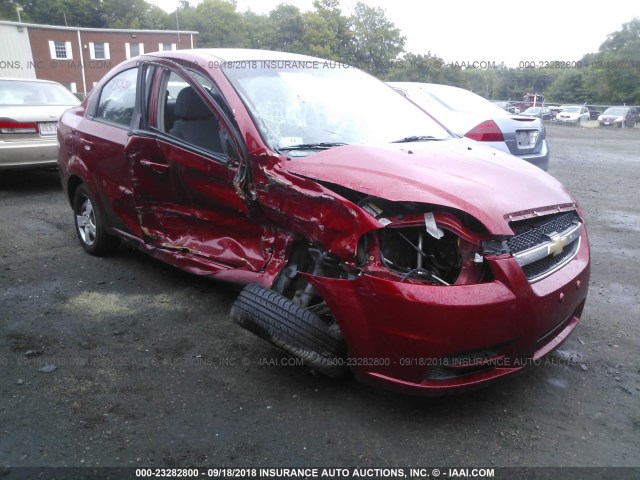 KL1TD5DE3AB090214 - 2010 CHEVROLET AVEO LS/LT Կարմիր լուսանկար 1