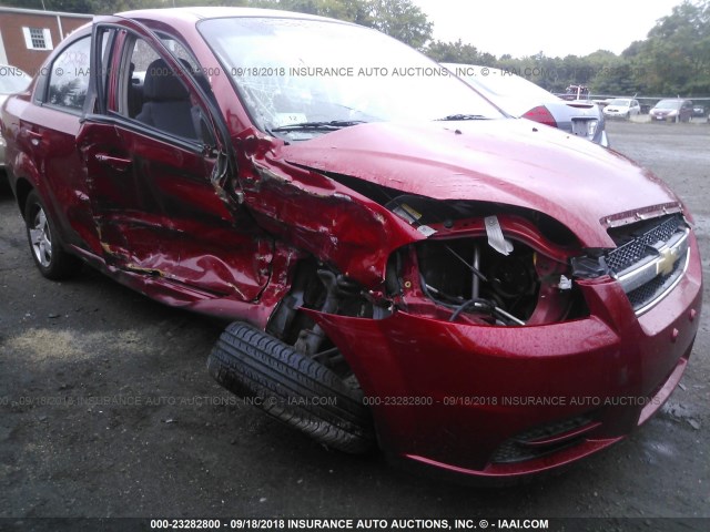 KL1TD5DE3AB090214 - 2010 CHEVROLET AVEO LS/LT Կարմիր լուսանկար 6