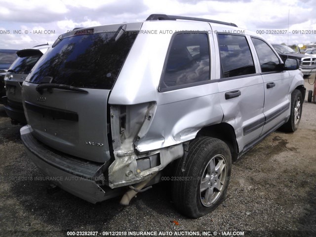 1J4GS48K75C724015 - 2005 JEEP GRAND CHEROKEE LAREDO/COLUMBIA/FREEDOM 银色 照片 4