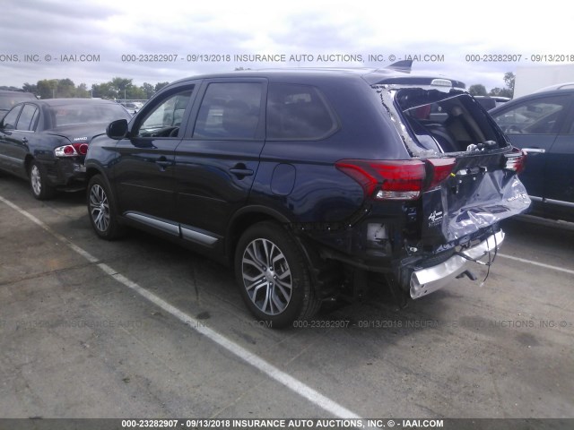 JA4AD2A35JZ055757 - 2018 MITSUBISHI OUTLANDER ES ლურჯი ფოტო 3