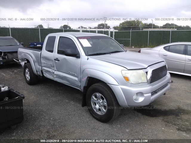 5TETU62N08Z575126 - 2008 TOYOTA TACOMA PRERUNNER ACCESS CAB SILVER photo 1