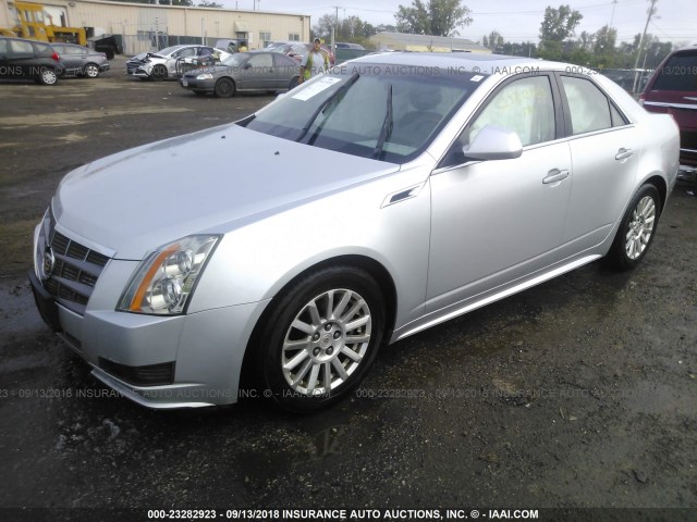 1G6DF5EY5B0113086 - 2011 CADILLAC CTS LUXURY COLLECTION SILVER photo 2