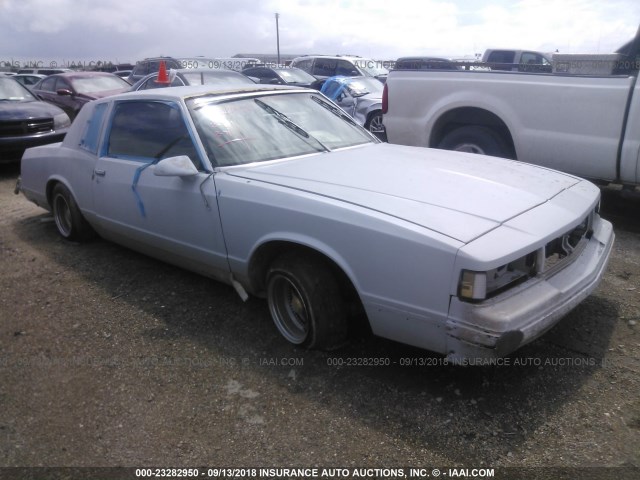 1G1GZ37Z6GR175555 - 1986 CHEVROLET MONTE CARLO  SILVER photo 1