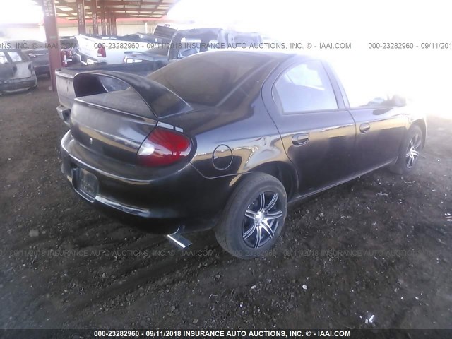 1B3ES56C82D645829 - 2002 DODGE NEON ES BLACK photo 4