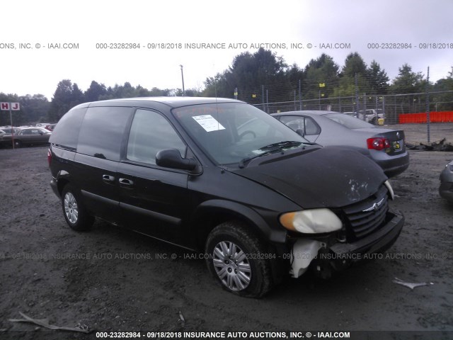 1A4GP45R96B594412 - 2006 CHRYSLER TOWN & COUNTRY  BLACK photo 1