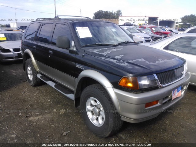 JA4LS31P2WP032348 - 1998 MITSUBISHI MONTERO SPORT LS BLACK photo 1