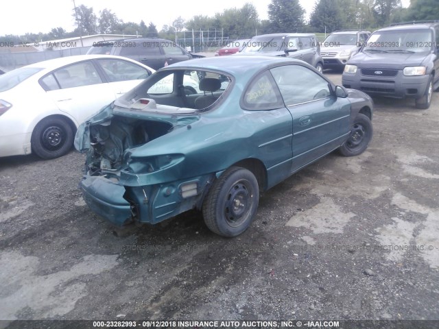 3FALP1136WR138521 - 1998 FORD ESCORT ZX2/SPORT GREEN photo 4