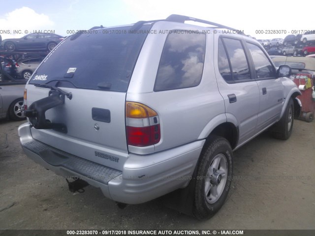 4S6CK58W6Y4403887 - 2000 HONDA PASSPORT EX/LX 银色 照片 4