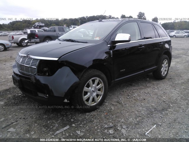 2LMDU88C58BJ19448 - 2008 LINCOLN MKX BLACK photo 2