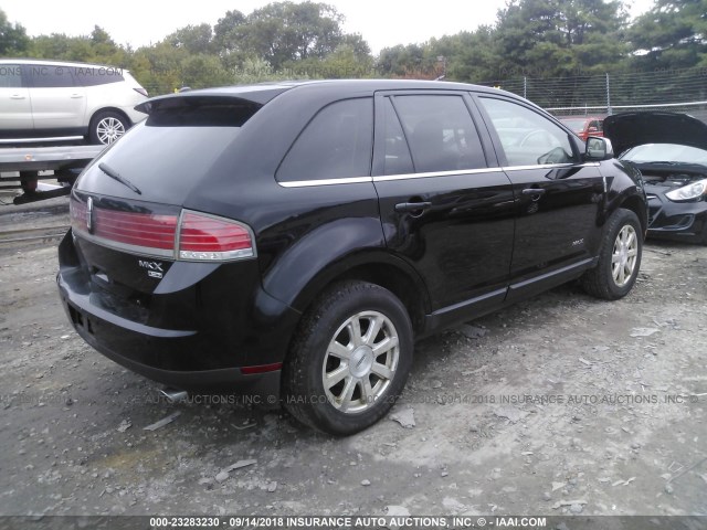 2LMDU88C58BJ19448 - 2008 LINCOLN MKX BLACK photo 4