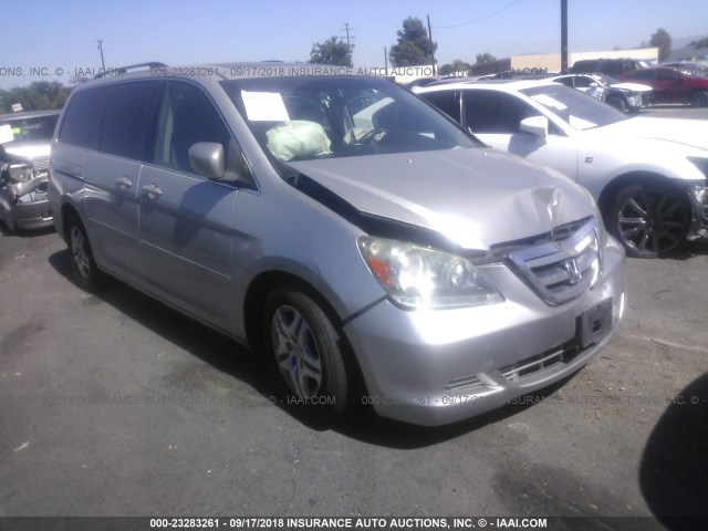 5FNRL38725B073025 - 2005 HONDA ODYSSEY EXL SILVER photo 1