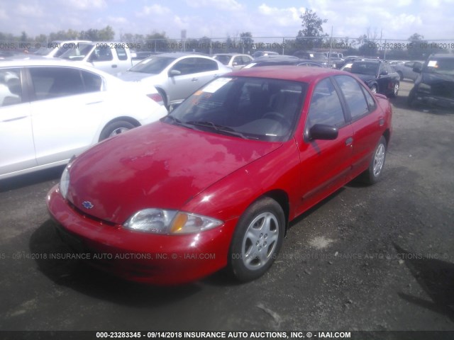 1G1JF524927318699 - 2002 CHEVROLET CAVALIER LS RED photo 2