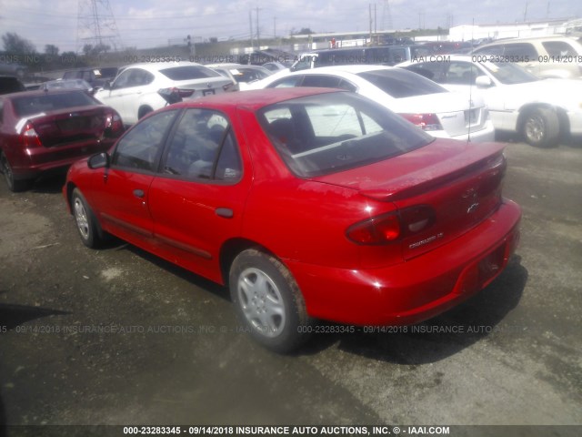 1G1JF524927318699 - 2002 CHEVROLET CAVALIER LS RED photo 3