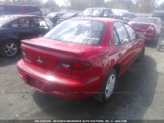 1G1JF524927318699 - 2002 CHEVROLET CAVALIER LS RED photo 4