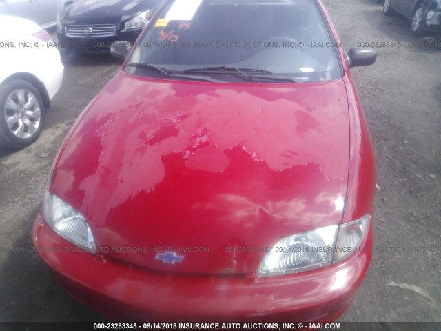 1G1JF524927318699 - 2002 CHEVROLET CAVALIER LS RED photo 6