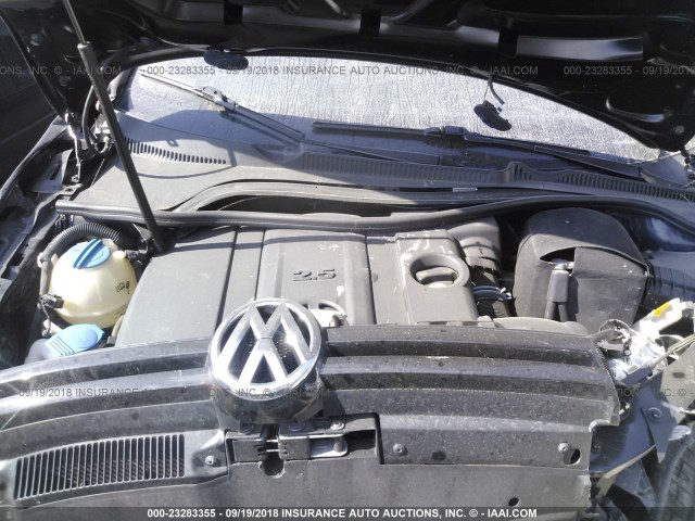 WVWDA7AJ4BW208641 - 2011 VOLKSWAGEN GOLF BLACK photo 10