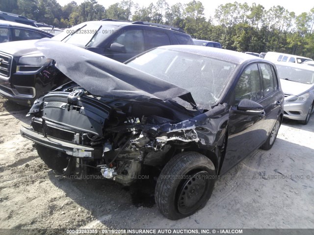 WVWDA7AJ4BW208641 - 2011 VOLKSWAGEN GOLF BLACK photo 2