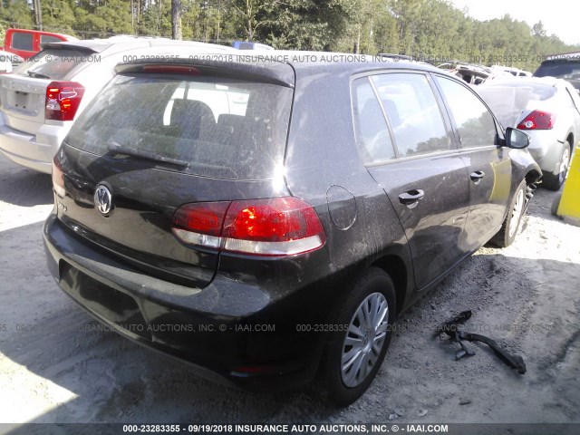 WVWDA7AJ4BW208641 - 2011 VOLKSWAGEN GOLF BLACK photo 4