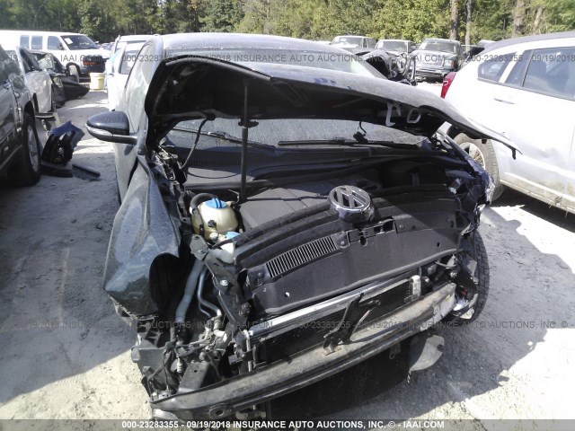 WVWDA7AJ4BW208641 - 2011 VOLKSWAGEN GOLF BLACK photo 6