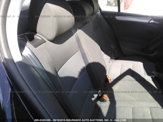 WVWDA7AJ4BW208641 - 2011 VOLKSWAGEN GOLF BLACK photo 8