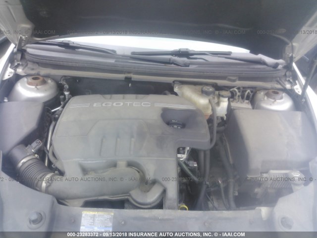 1G1ZH57B48F278292 - 2008 CHEVROLET MALIBU 1LT ვერცხლისფერი ფოტო 10