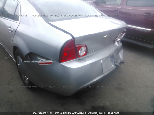 1G1ZH57B48F278292 - 2008 CHEVROLET MALIBU 1LT ვერცხლისფერი ფოტო 6