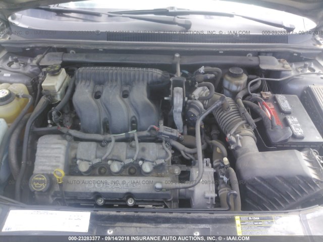 1FAFP24155G132857 - 2005 FORD FIVE HUNDRED SEL GRAY photo 10