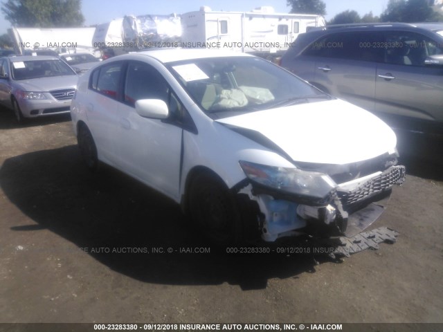 JHMZE2H30BS007457 - 2011 HONDA INSIGHT WHITE photo 1