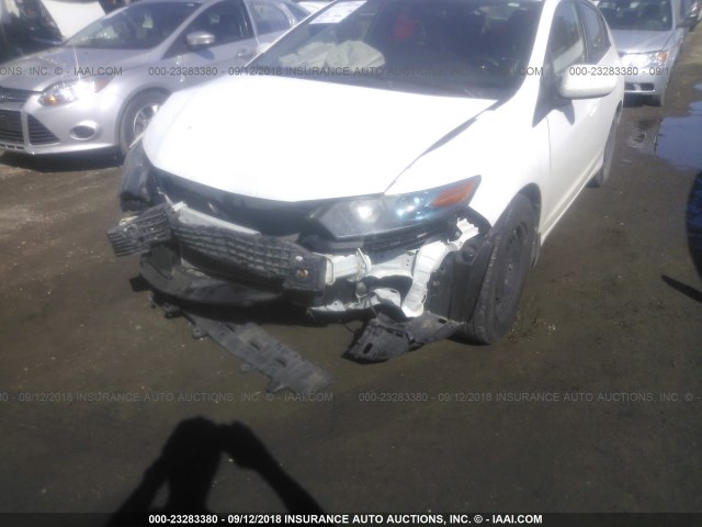 JHMZE2H30BS007457 - 2011 HONDA INSIGHT WHITE photo 6