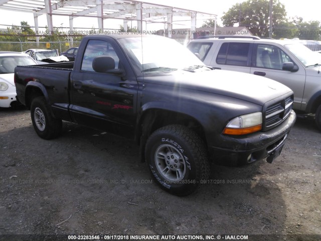 1B7GG26X9XS187120 - 1999 DODGE DAKOTA BLACK photo 1