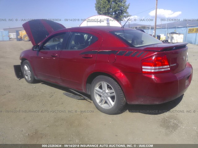 1B3CC5FB4AN141458 - 2010 DODGE AVENGER R/T MAROON photo 3