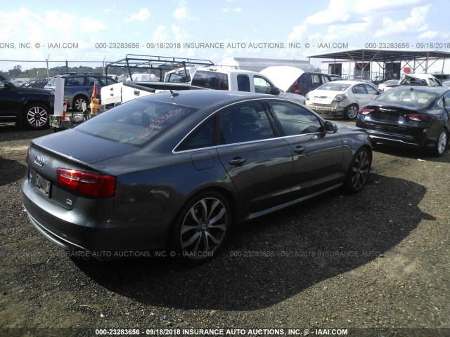 WAUHMAFC3EN040532 - 2014 AUDI A6 PRESTIGE SILVER photo 4