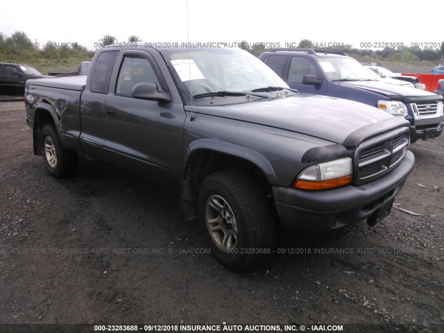 1D7HG12X23S248067 - 2003 DODGE DAKOTA SXT GRAY photo 1